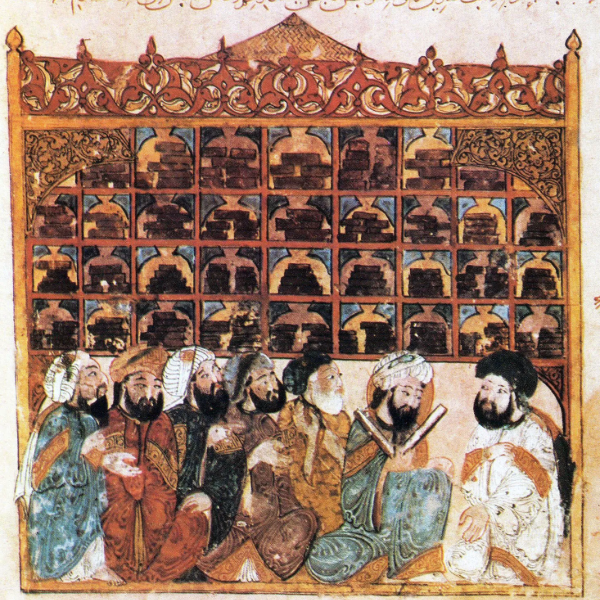 Scholars in Abbasid Library