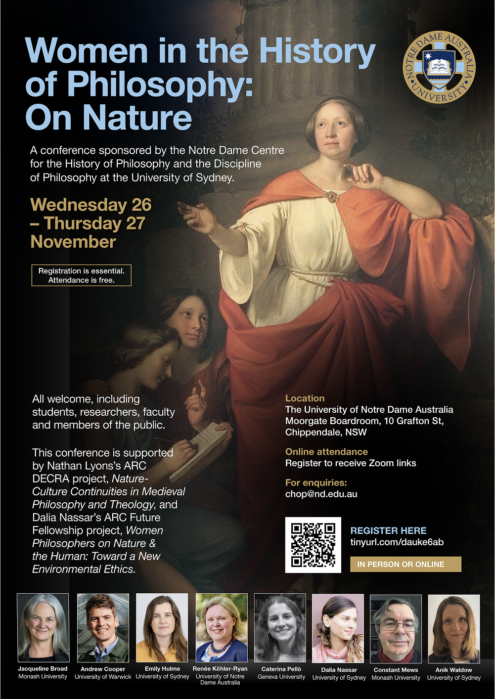 Women in the History of Philosophy: On Nature November 2025