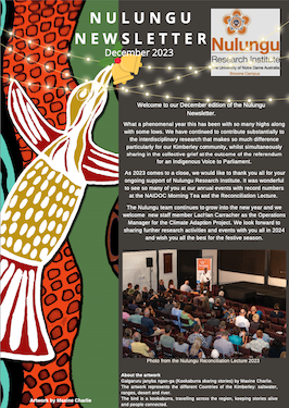 Front page of Newsletter, December 2023