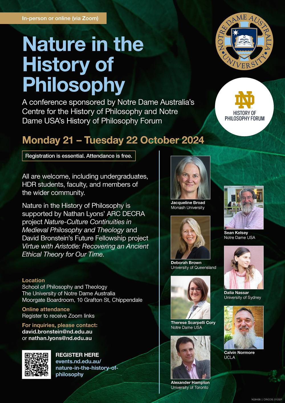 Nature in the History of Philosophy Conference October 2024