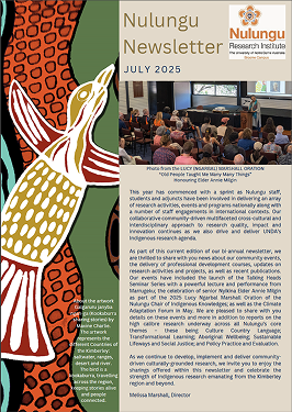 Front page of Newsletter, July 2025